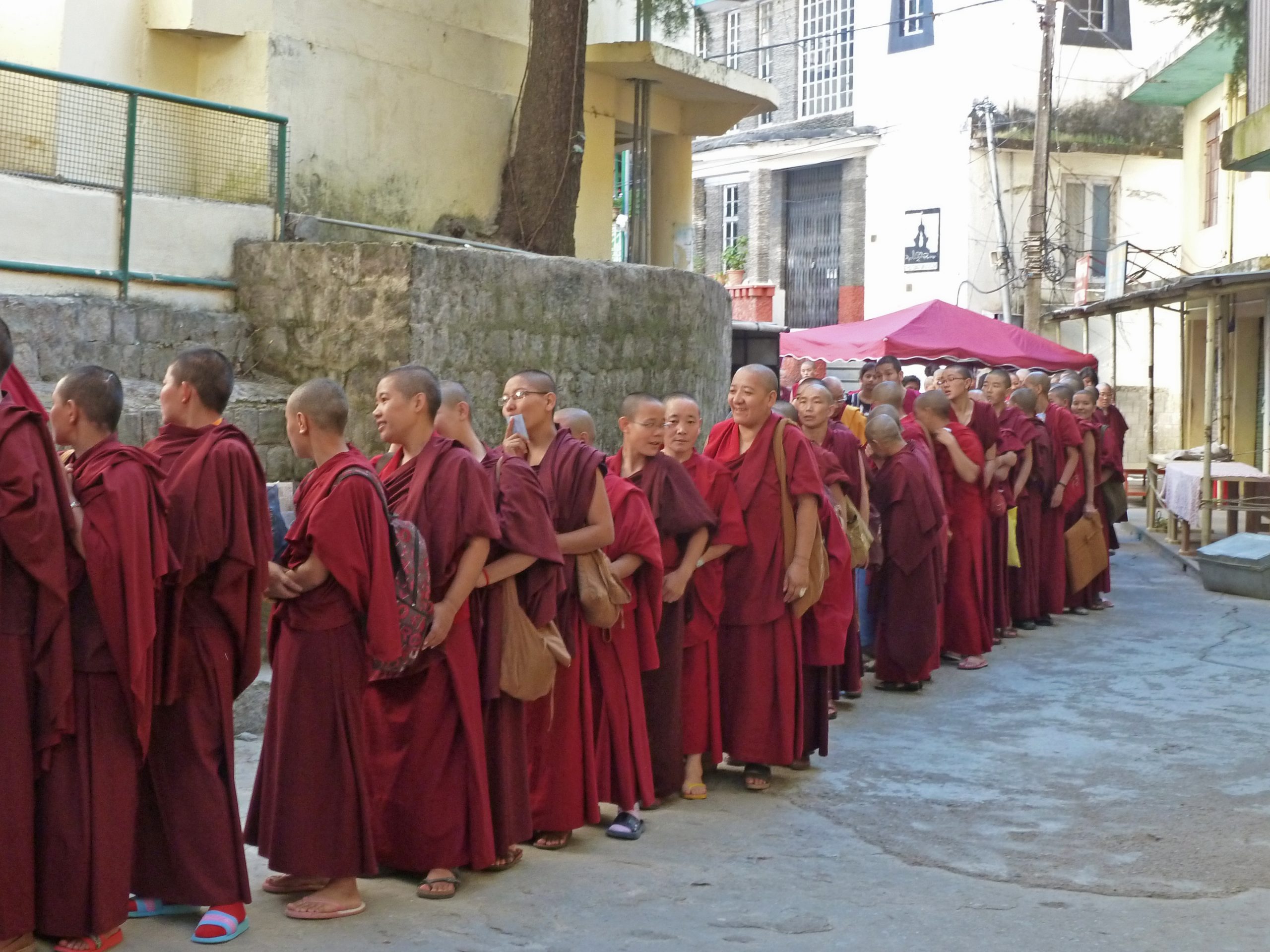 Radreise Ladakh 2012 - Dharamsala - Dalai-Lama - Teaching im Namgyal-Kloster